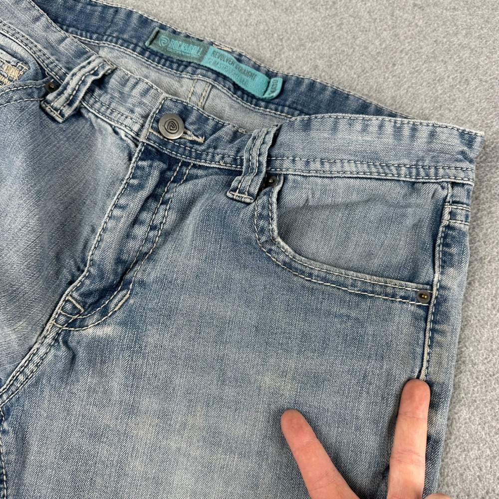 Rock & Roll Denim Jeans Men 34 Blue Revolver Straight Slim Straight Rodeo Cowboy - Picture 7 of 15